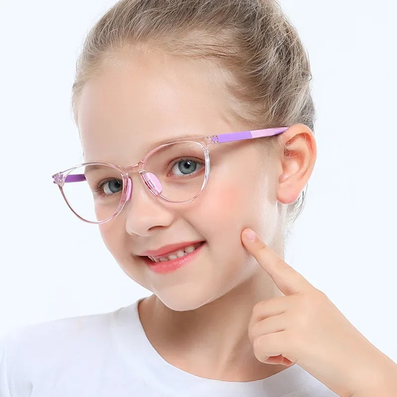 Children's Glasses Butterfly - Blue Anti Light